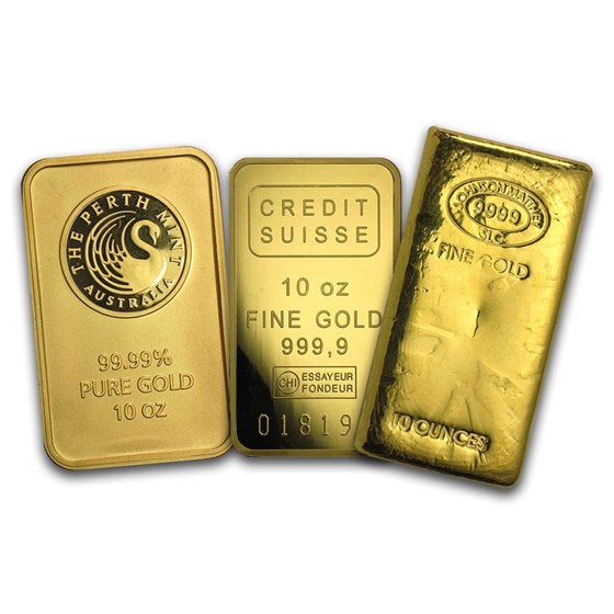 10 oz Gold Bar - Brand Name 10 oz Gold Bar - Brand Name